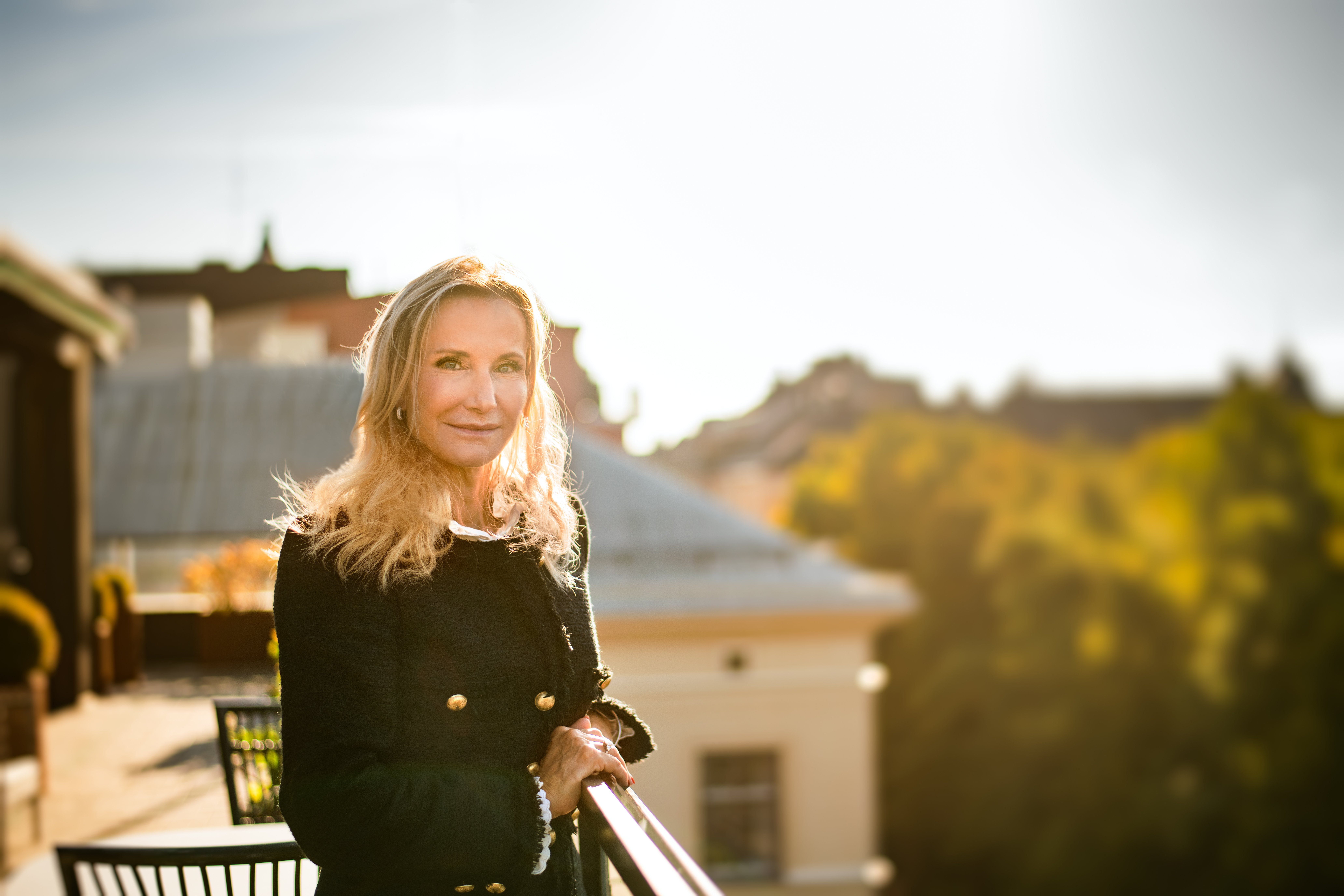 Pia Sandvik i motljus